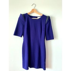 Lush Blue Open Back Dress